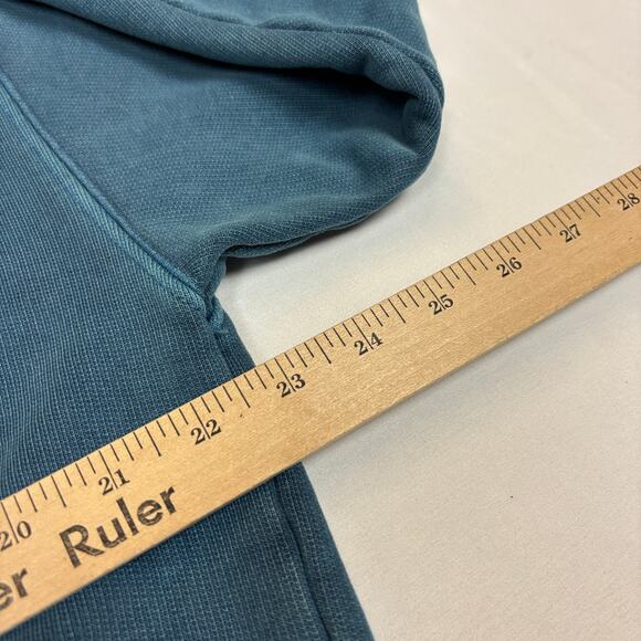 Velour Garments Blue Hoodie Men's XS Organic Cotton Minimalist - Picture 4 of 8